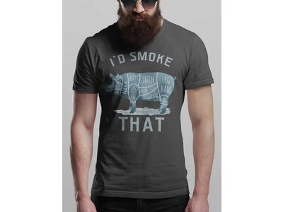 Hunt Hook Eat I'd Smoke That Pig Tee