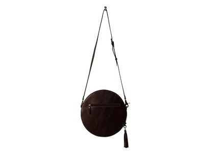 Myra Bags Magnolia Morn Hand-Tooled Round Bag
