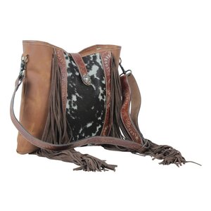 Myra Bags Cynosure Leather Hair-on Bag