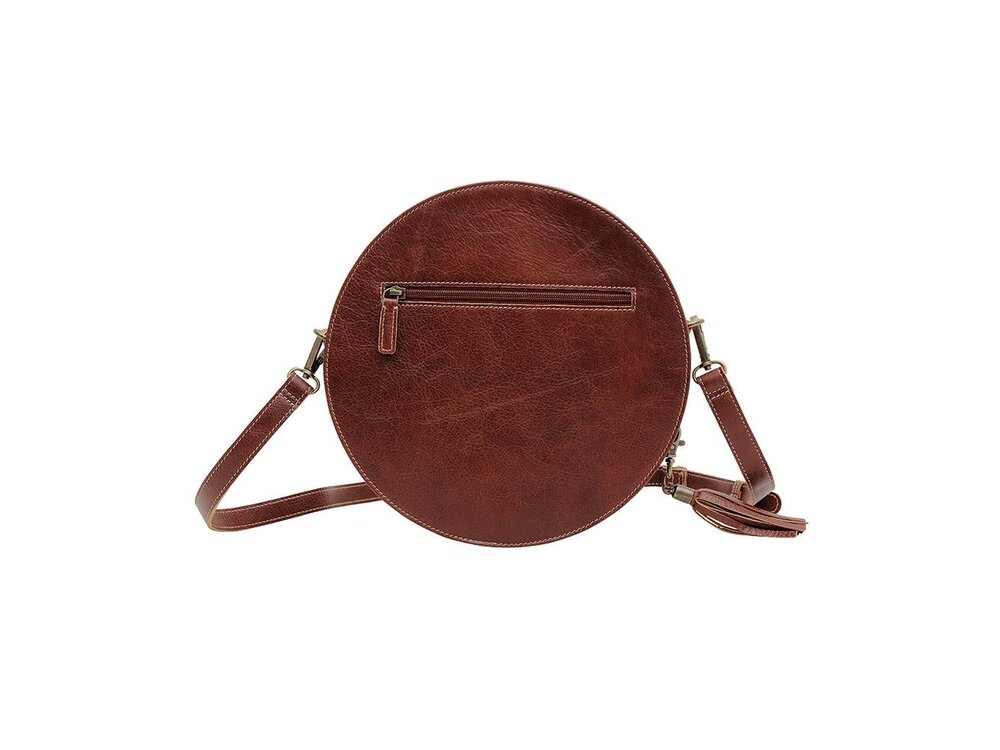 Myra Bags Crimson Orchid Round Bag