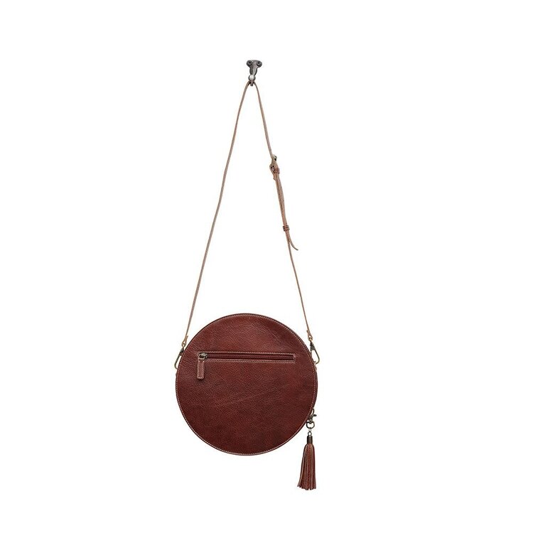 Myra Bags Crimson Orchid Round Bag