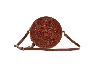 Myra Bags Crimson Orchid Round Bag