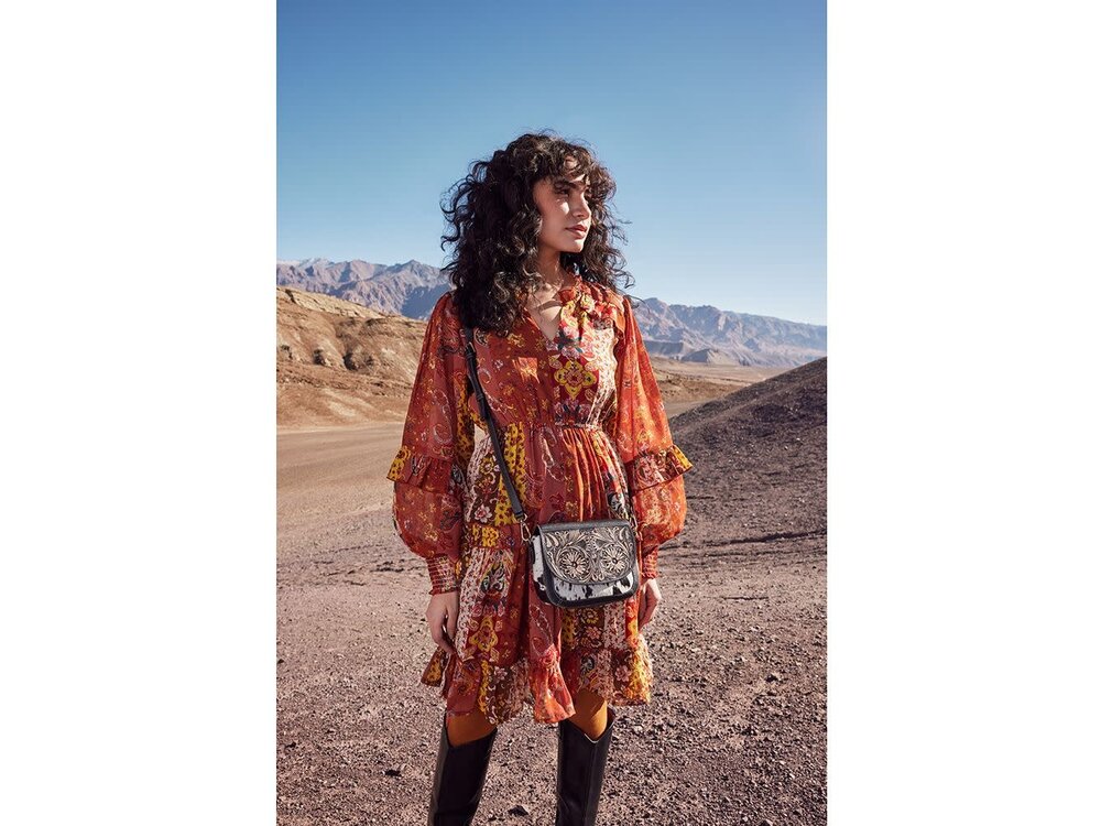 Myra Bags Wiggly Handtooled Bag