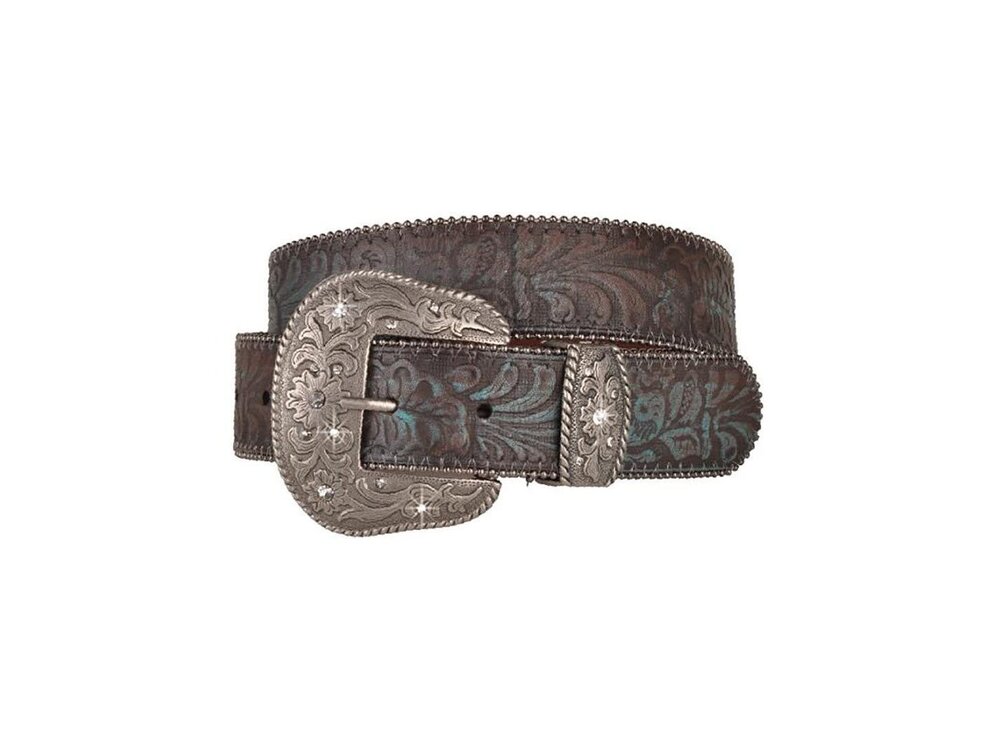Turq Tinted Rhinestone Belt