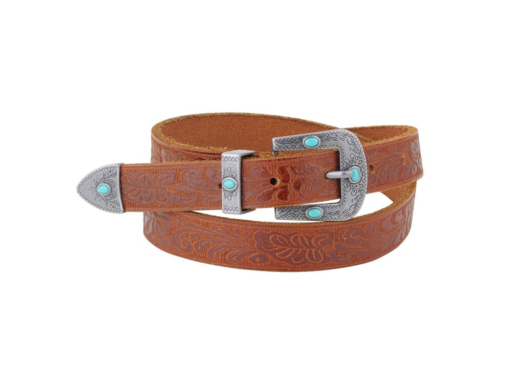 Vintage Stone Studded Western Belt