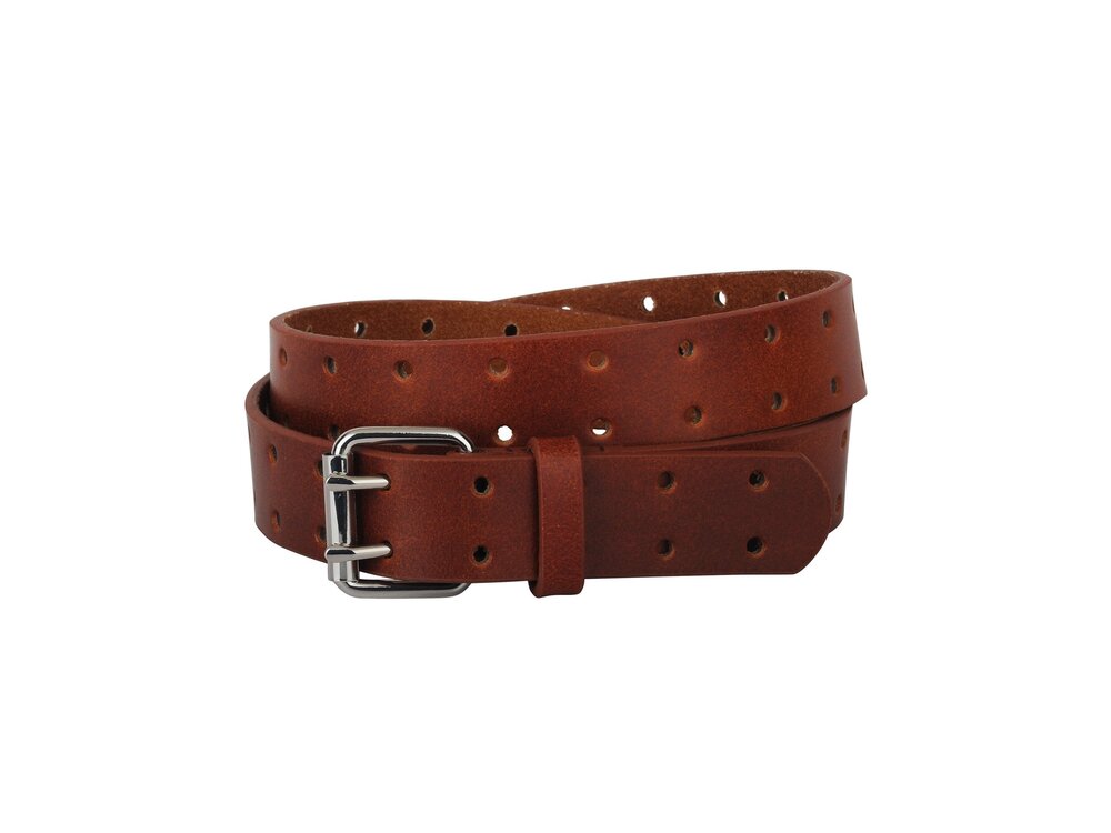 Double Prong Leather Belt