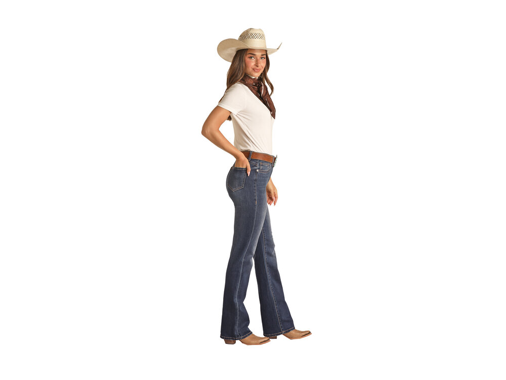 Rock and Roll Denim Yoke Detail Bootcut - RRWD4HR0XE