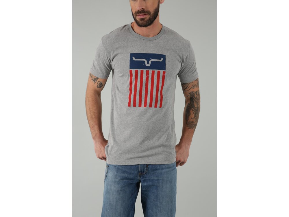 Kimes Ranch Cody Tee - Dk Heather Grey -