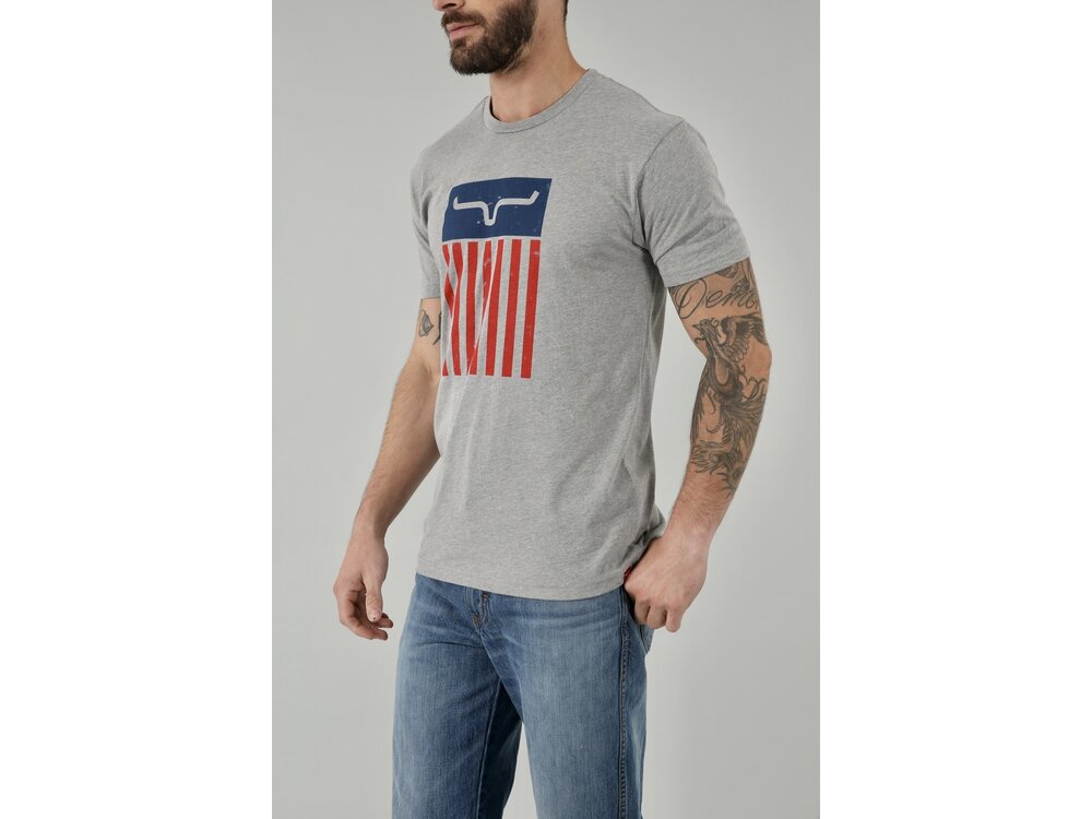 Kimes Ranch Cody Tee - Dk Heather Grey -