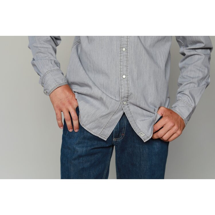 Kimes Ranch Grimes Dress Shirt- Grey Denim