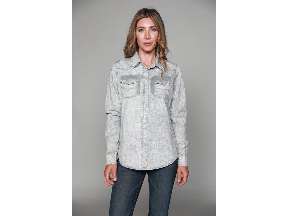 Kimes Ranch KC Tencel Top- Lt Grey -