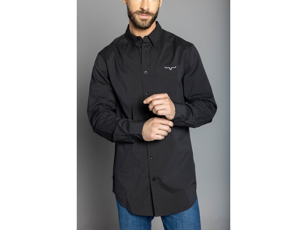 Kimes Ranch KR Team Dress Shirt - Black