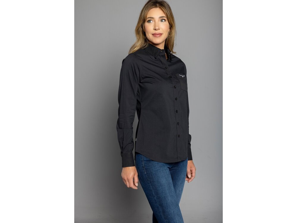 Kimes Ranch KR Team Dress Shirt-Black