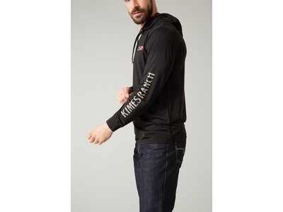 Kimes Ranch Ninja Tech Tee with Hood- Black-
