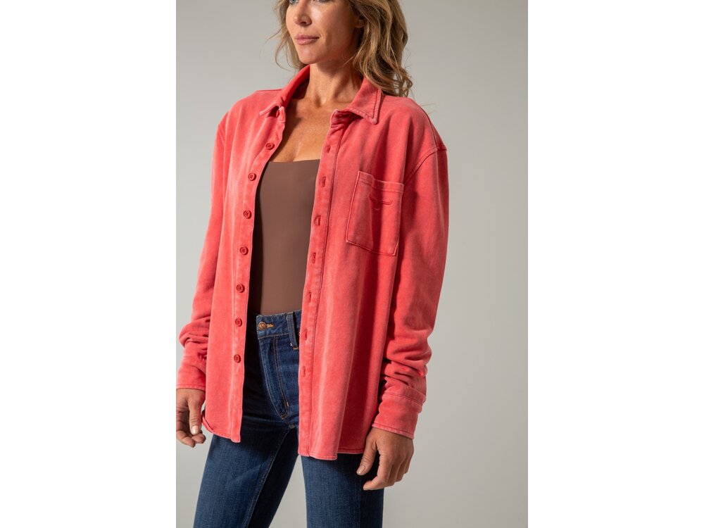 Kimes Ranch Throw Shirt- Red-