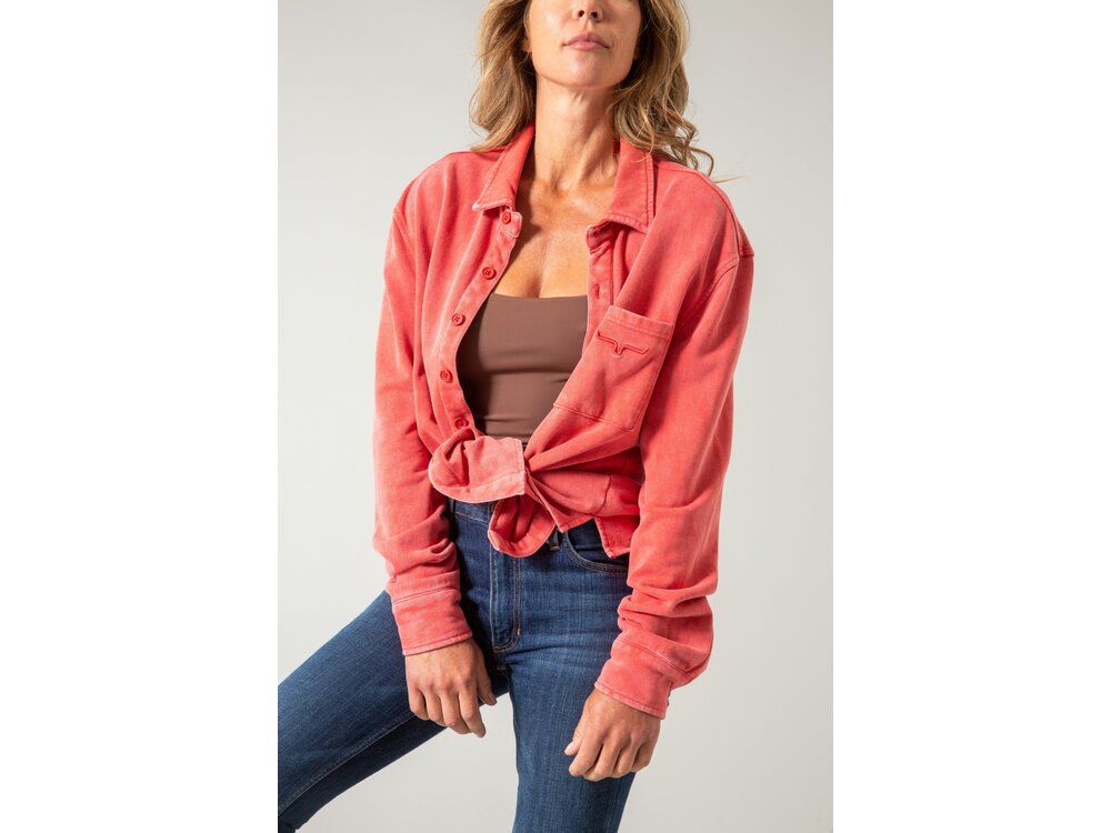 Kimes Ranch Throw Shirt- Red-