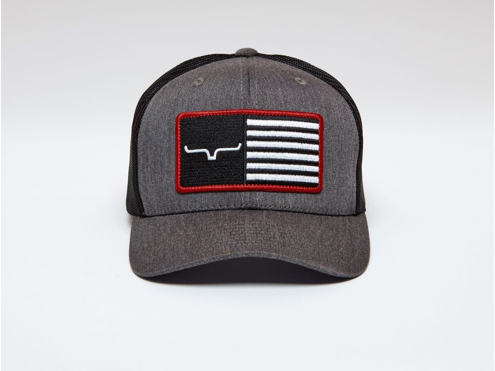 Kimes Ranch American Trucker Hat- Charcoal