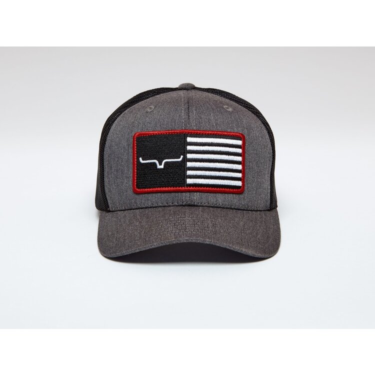 Kimes Ranch American Trucker Hat- Charcoal