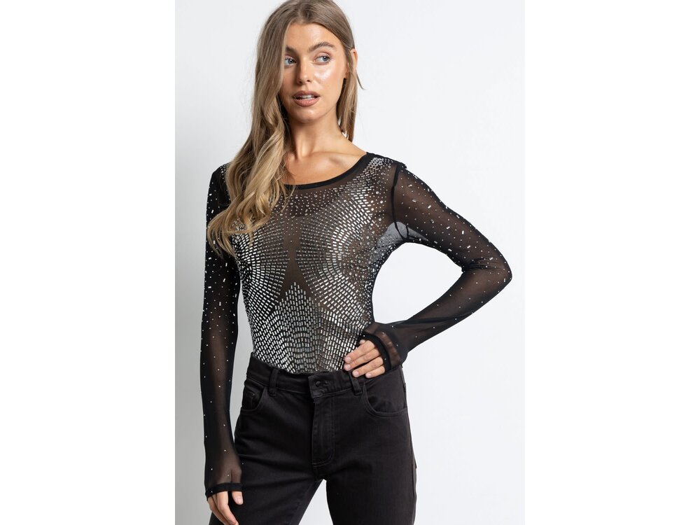 Crystal Rhinestone Bodysuit