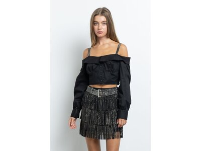 Embellished Fringe Skirt