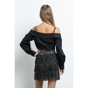 Kiwi Embellished Fringe Skirt