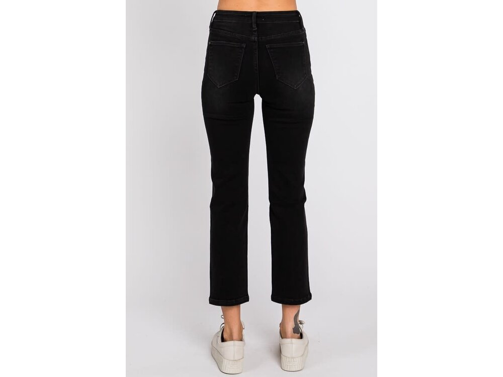 Petra153 Petite Black Slim Straight Jean
