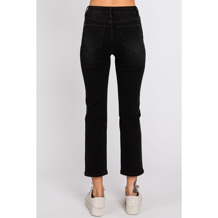 Petra153 Petite Black Slim Straight Jean