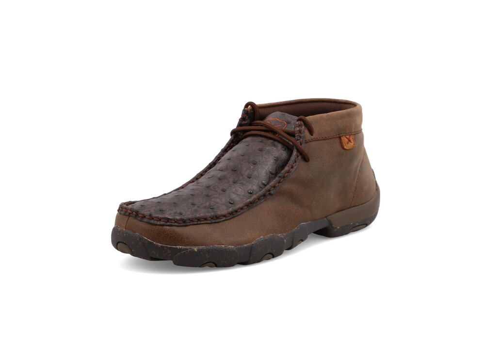 Twisted X Chukka Driving Moc- Brown/Ostrich- MDM0087