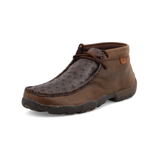 Twisted X Chukka Driving Moc- Brown/Ostrich- MDM0087