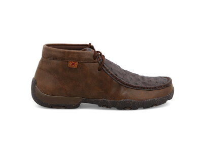 Twisted X Chukka Driving Moc- Brown/Ostrich- MDM0087