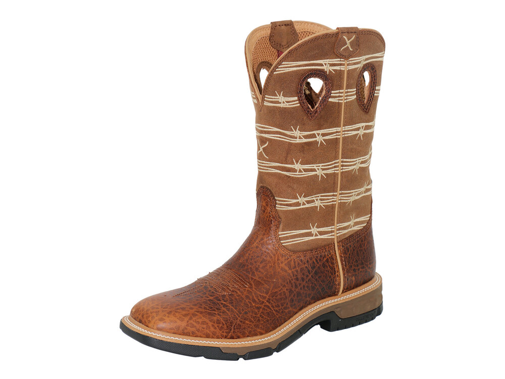 Twisted X Western Work- RusticBrown/LionTan- MXB0010