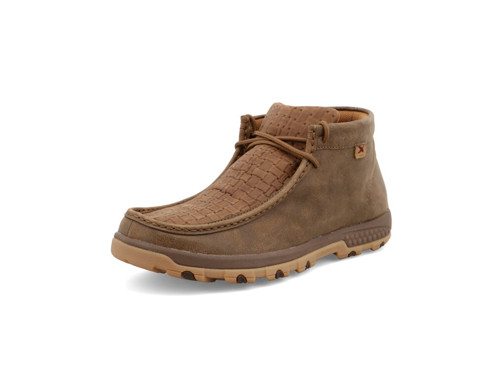 Twisted X Chukka Driving Moc- WovenBrown/Bomber- MXC0013