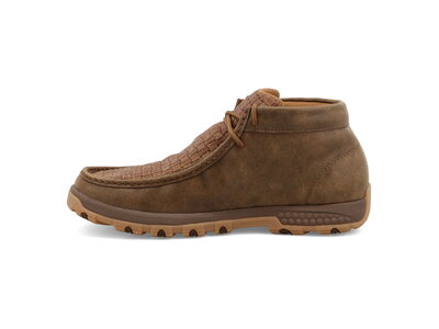 Twisted X Chukka Driving Moc- WovenBrown/Bomber- MXC0013