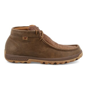 Twisted X Chukka Driving Moc- WovenBrown/Bomber- MXC0013