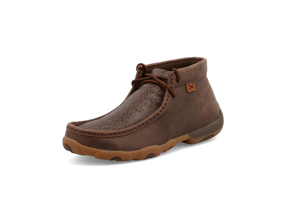 Twisted X Chukka Driving Moc- BrownHandtooled- WDM0079