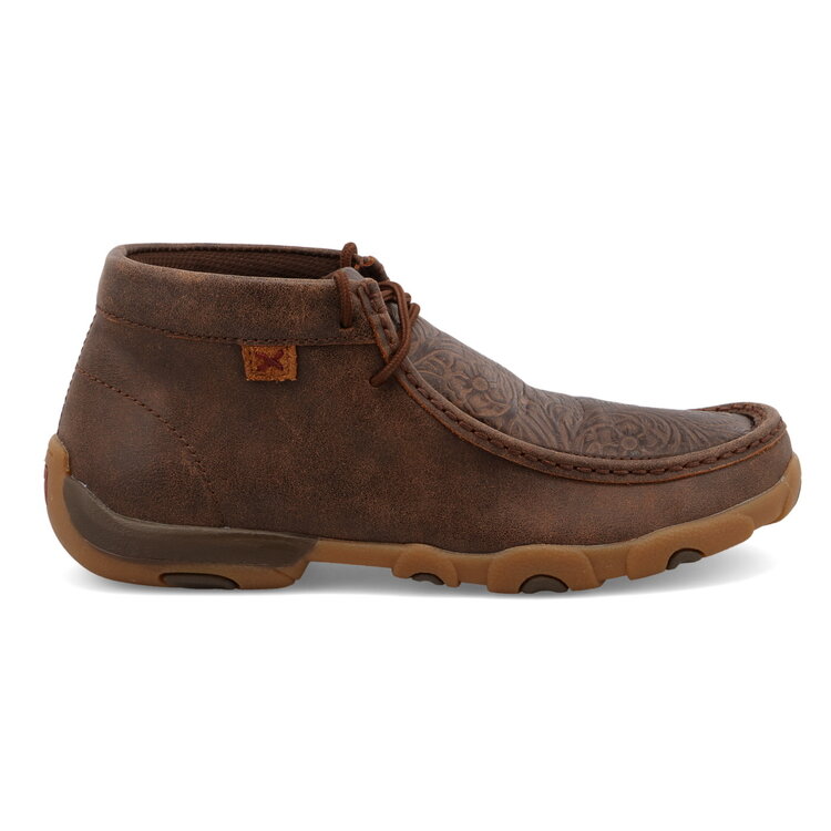 Twisted X Chukka Driving Moc- BrownHandtooled- WDM0079