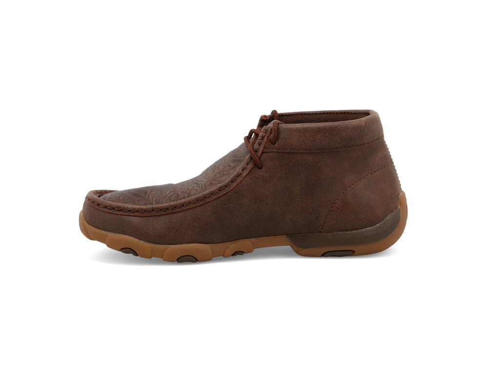 Twisted X Chukka Driving Moc- BrownHandtooled- WDM0079