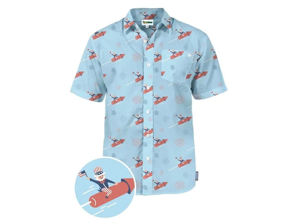 Tipsy Elves Let Freedom Ride Button Down