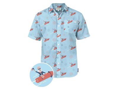 Tipsy Elves Let Freedom Ride Button Down
