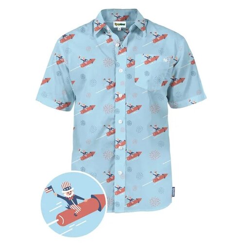 Tipsy Elves Let Freedom Ride Button Down