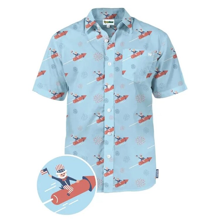 Tipsy Elves Let Freedom Ride Button Down