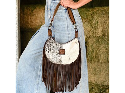 STS Ranchwear Cowhide Nellie Fringe Bag