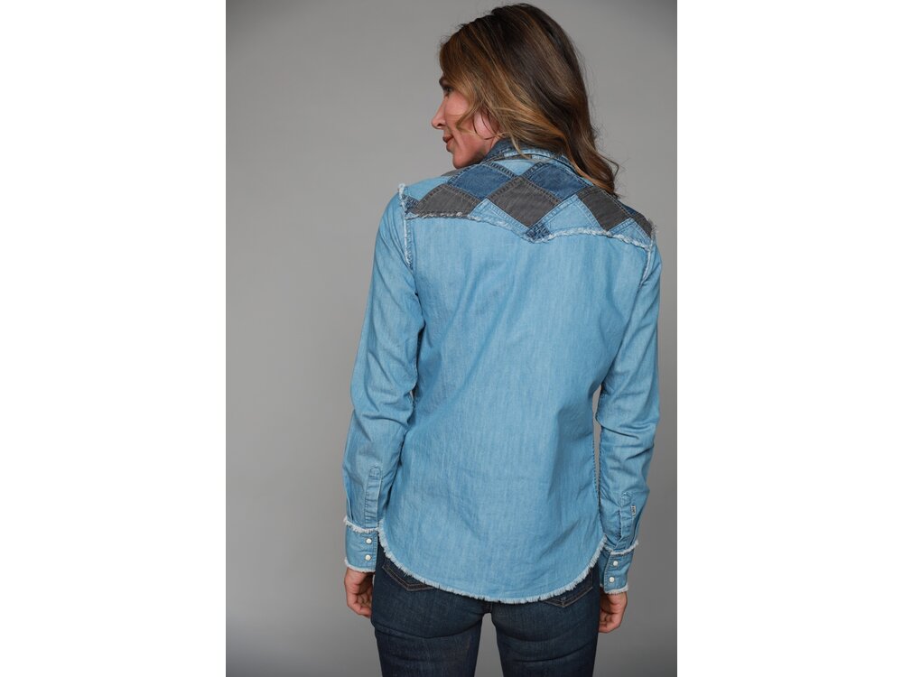 Kimes Ranch KC Patched Denim Top-