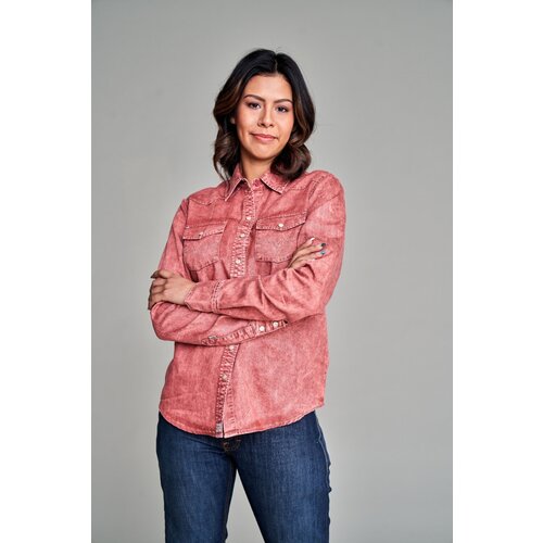 Kimes Ranch KC Tencel Top- Dark Red-