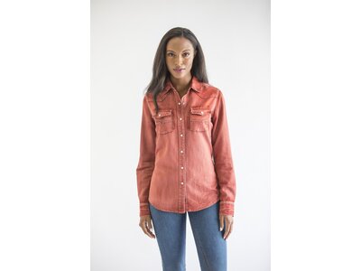 Kimes Ranch Kaycee Denim Top- Rustic Red-