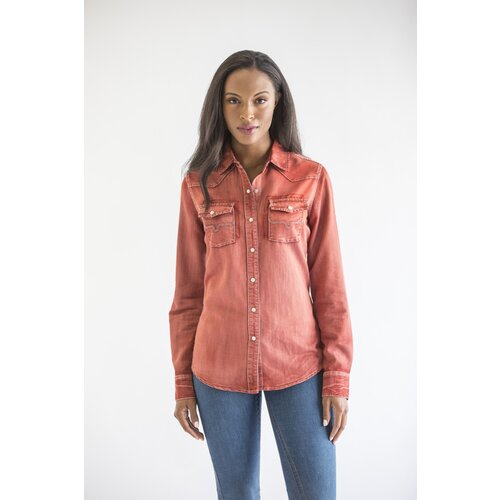 Kimes Ranch Kaycee Denim Top- Rustic Red-