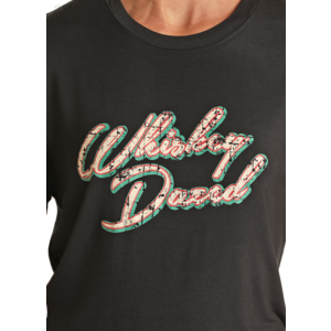 Rock and Roll Denim Whiskey Dazed Graphic Tee-