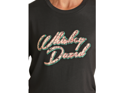 Rock and Roll Denim Whiskey Dazed Graphic Tee-