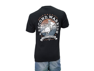 Cowboy Hardware 8 Second Warrior Tee- Black-