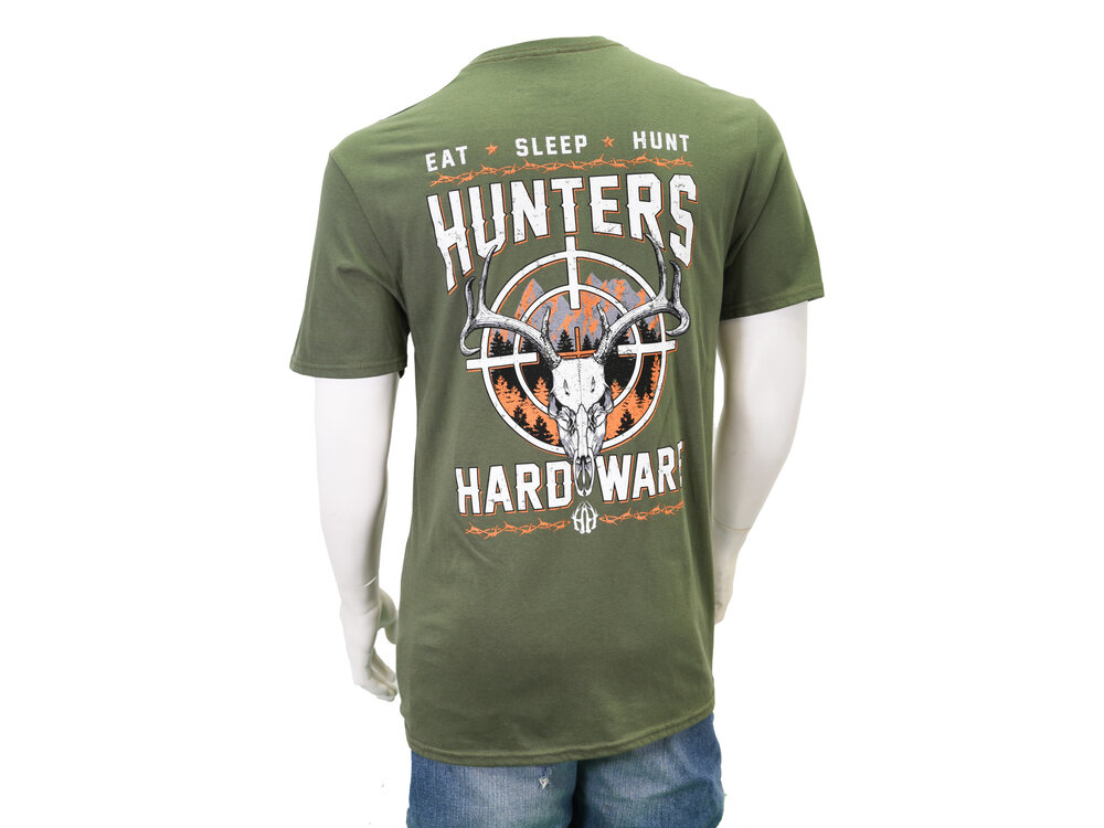 Cowboy Hardware Eat Sleep Hunt Tee- Green-